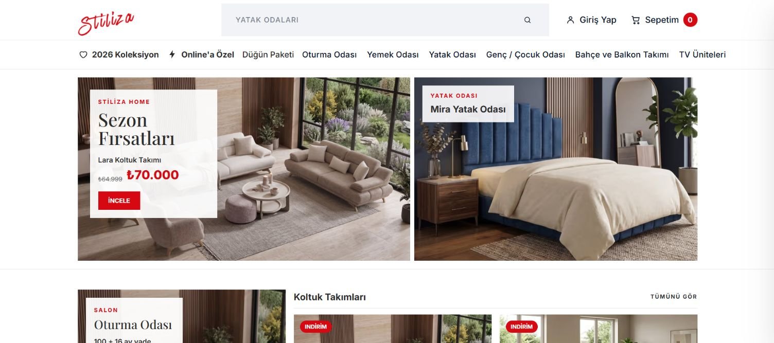Stiliza Home web sitesi